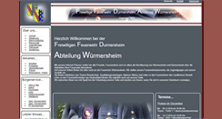 Desktop Screenshot of feuerwehrwuermersheim.de